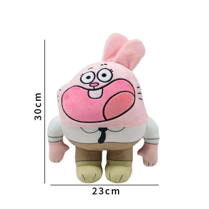 Non-Toxic New World Of Gumball Darwin Plush Doll Cartoon Plushie Kawaii Soft Decor Pillow Toy Kids Christmas Gift