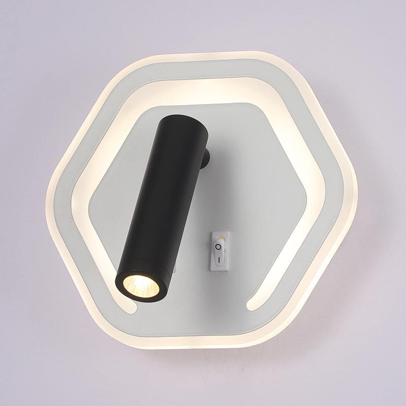 Rotatable LED Wall Lamp for Bedroom, Living Room, and Study