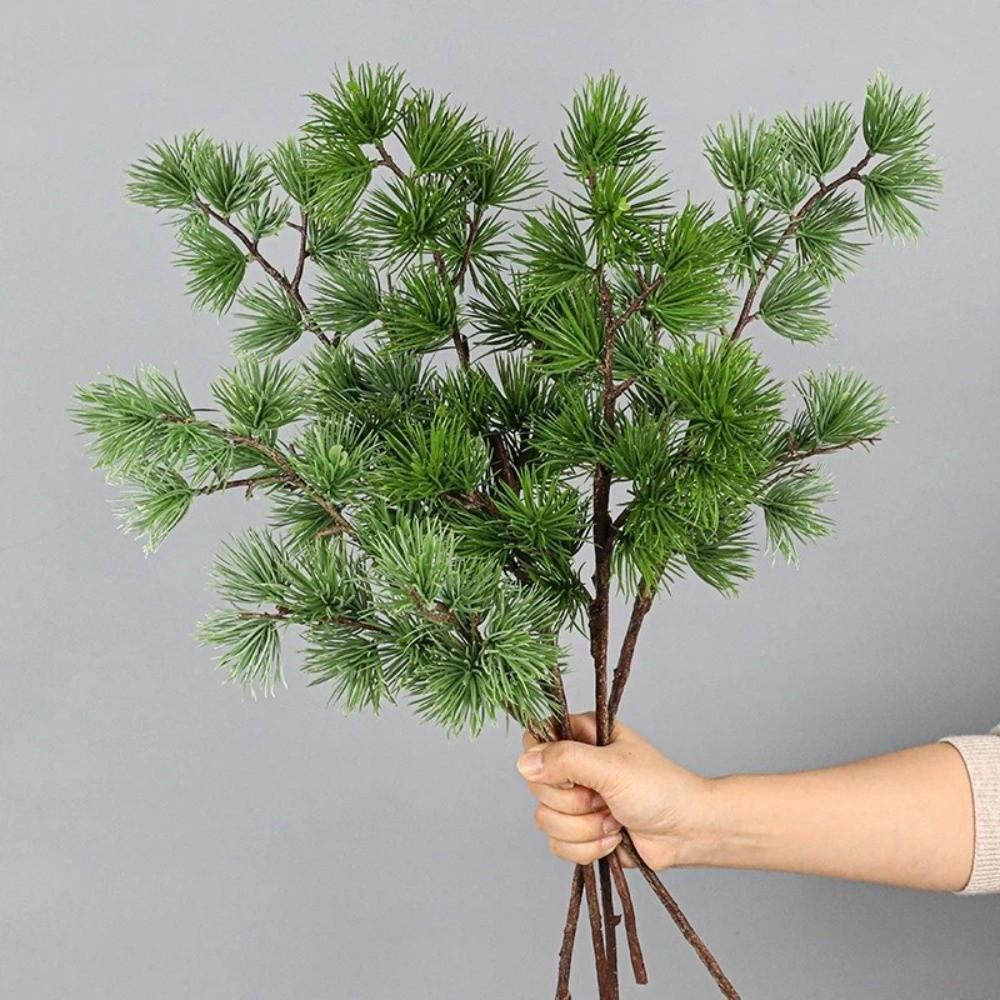 Plastic Artificial Pine Branch Luxury Fake Plants Pine Trees Plants  Home Decoration