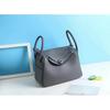 Borsa da Medico Originale in Vera Pelle Piena con Texture Borsa Morbida Strutturata da Donna a Tracolla o da Mano