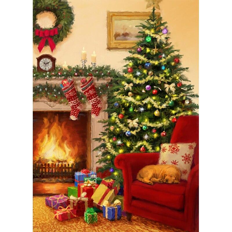5D DIY Diamond Painting Christmas Tree Diamond Embroidery Cross Stitch Crafts Full Round Drill Home Decor Christmas Gift
