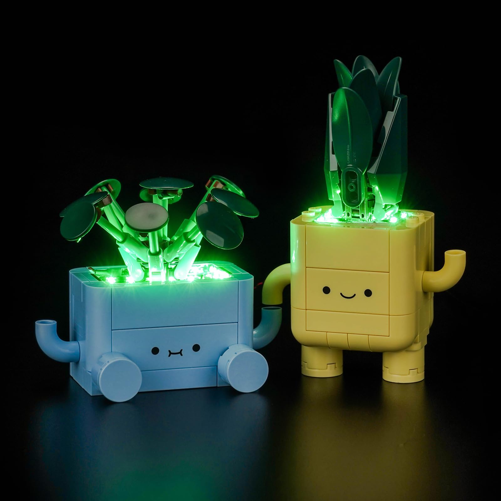 Classic DIY LED Light Kit For Lego 10349 Happy Plants Assembled Building Block Toy Decoration Adjustable Lighting Accessories
