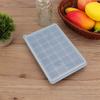 28Grids DIY Silicone Ice Tray Freeze Pudding Mold Chocolate Mould Baking with Lid Blue