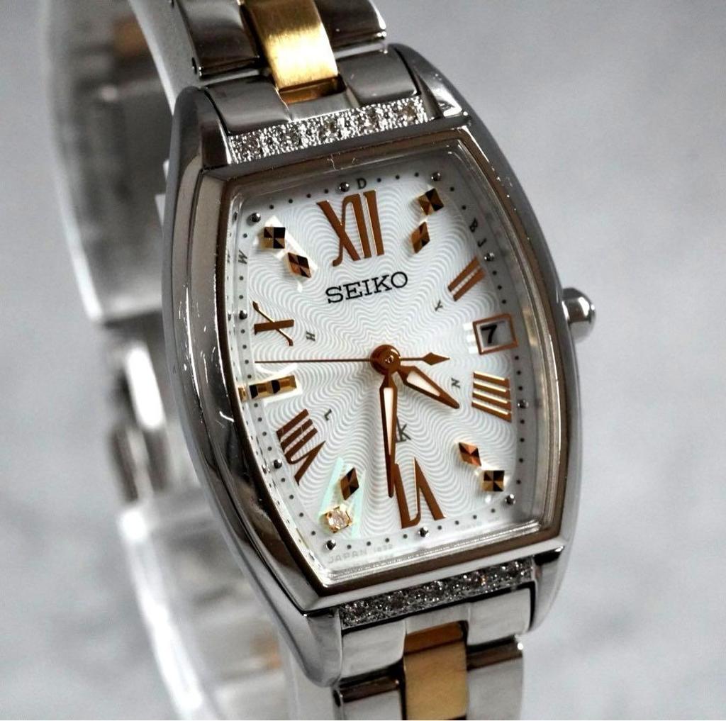 [USED] Ginza Model SEIKO Rukia Date Ladies' Watch Tonneau Limited Edition