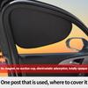 Universal Car Side Window Sunshade Car Sun Shade Sun Block Film Cloth Summer UV Visor Window Curtain Electrostatic Adsorption