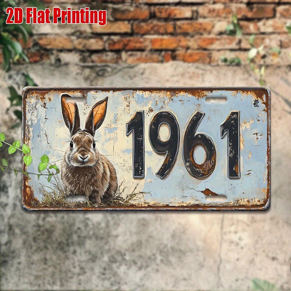 

D Flat D Flat Retro Metal Decorative Sign( X inchxinch X cm Inches) Industrial Style Wall Art Bar and Cafe Home Dec 15x30cm(5.9x7.8inch)