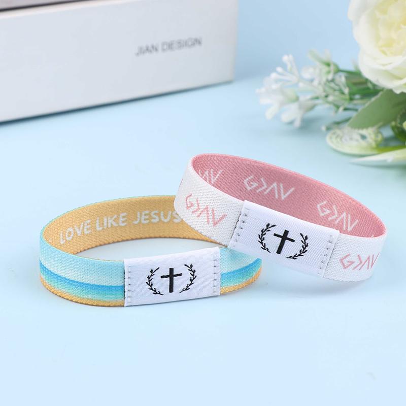Wearable Bible Bracelet Religious Bracelets Christian Daily Bible Verse Bracelet With Nfc Rfid Elastic Wristband