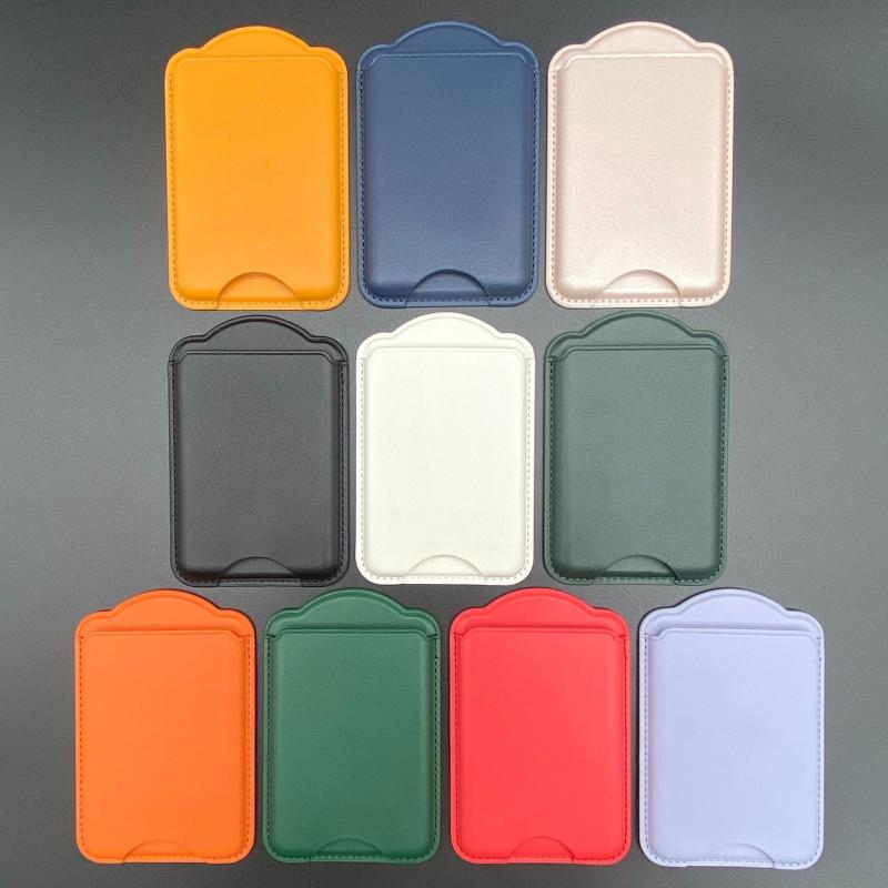 Starker Magnetischer Kartenhalter Für Magnetische Leder-Wallet-Hülle Für 16 15 Pro Max Für Galaxy S25 S24 Ultra Zubehör Kartenhalter