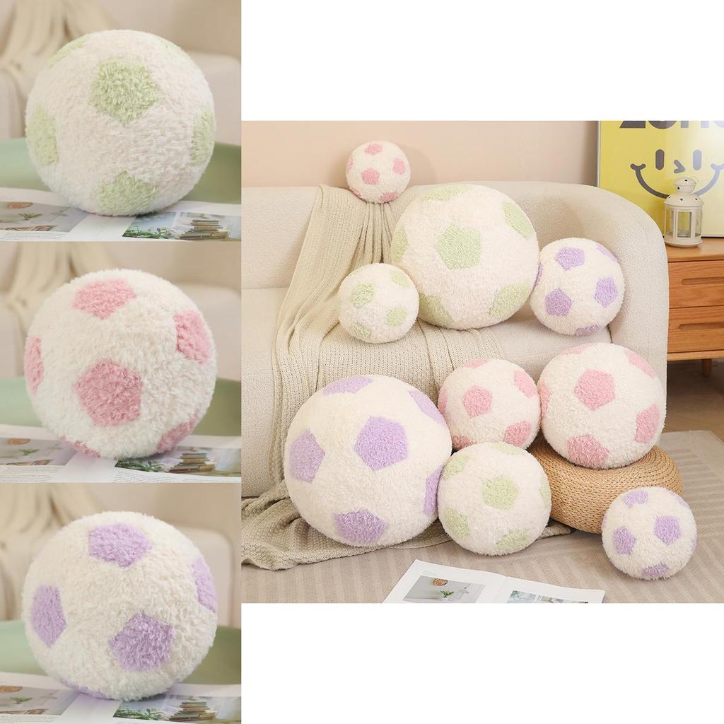 Adorable Colorful Plush Ball Cushion Decorative Animal Shaped Throw Pillow For Cozy Living Room