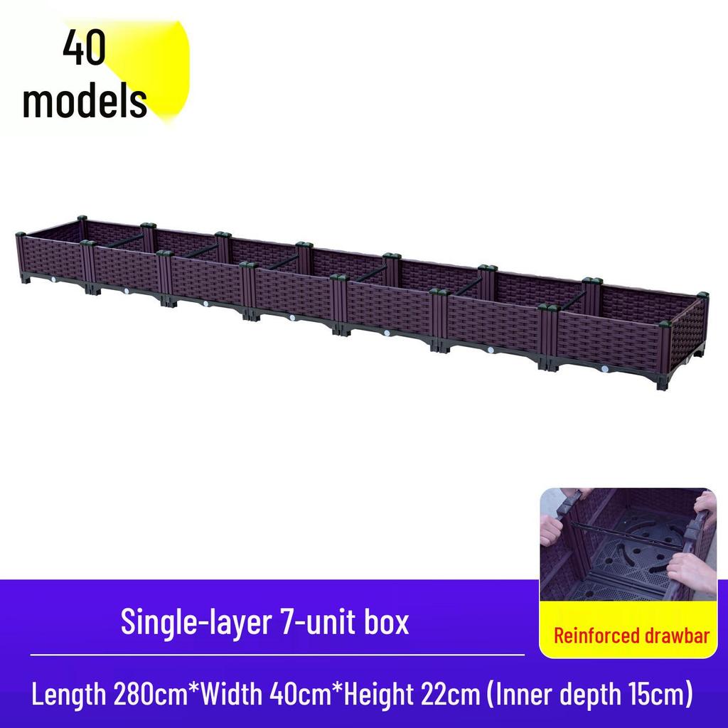 Extra Large Outdoor Vegetable Planting Box - Thickened Plastic Flower Trough