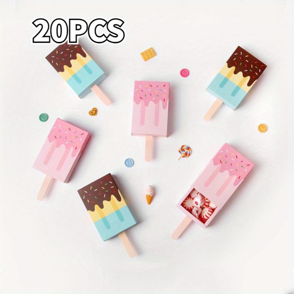 20 PCS Boîte à Bonbons de Fête Mignon Cartoon Tiroir Cadeaux de Fête Forme de Glace Boîtes Cadeaux Cadeaux de Douche Créatif Boîtes à Bonbons de Mariage