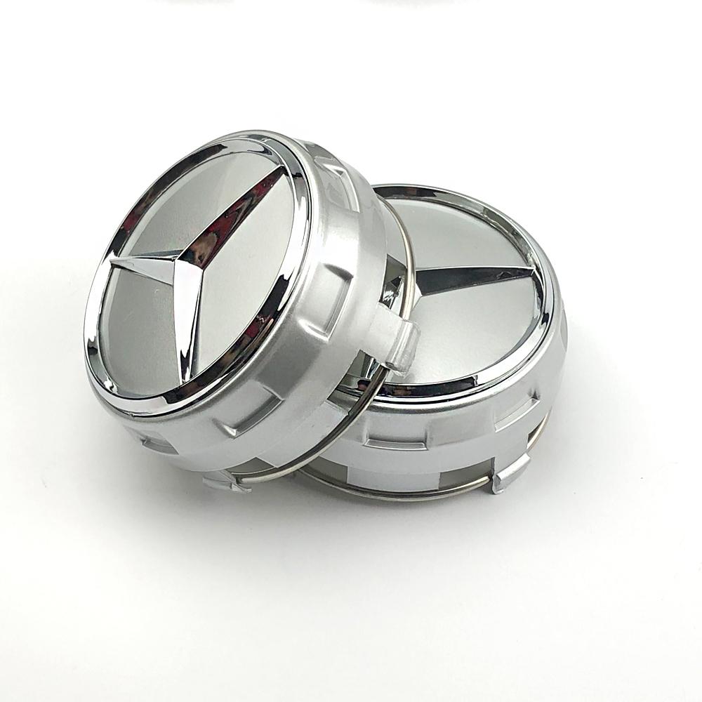 CRK1 A0004000900 Car silver Red 4pcs 75mm Wheel Center Hub Caps 4Pcs For Mercedes Benz AMG W212 W205 W204 W211 W213 Accessories