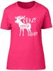 Crazy Moose Lady Unisexs Ladies Short Sleeve Fitted TShirt