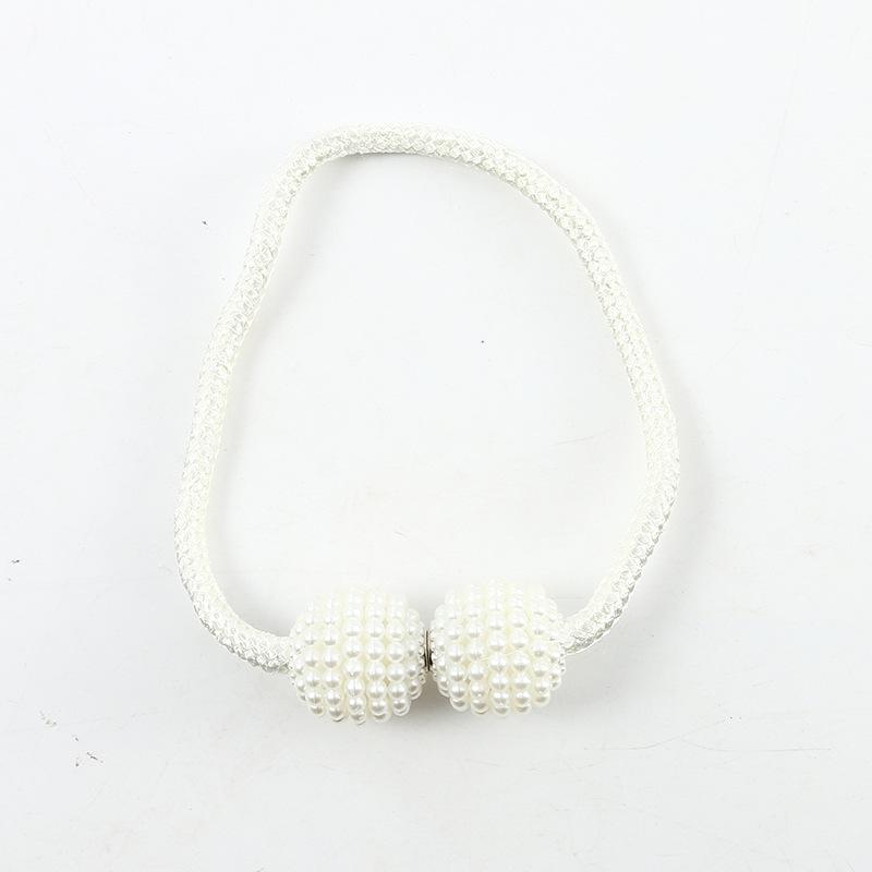Pearl Magnetic Curtains with Buckles Modern Window Curtains Magnetic Tie Holder Clips Holders Curtain Belt Accessories