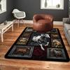Horse Art Gallery Pattern Rug Floor Mat for Living Room or Bedroom Soft and Comfortable Carpet a Gift for Birthday and Holiday.