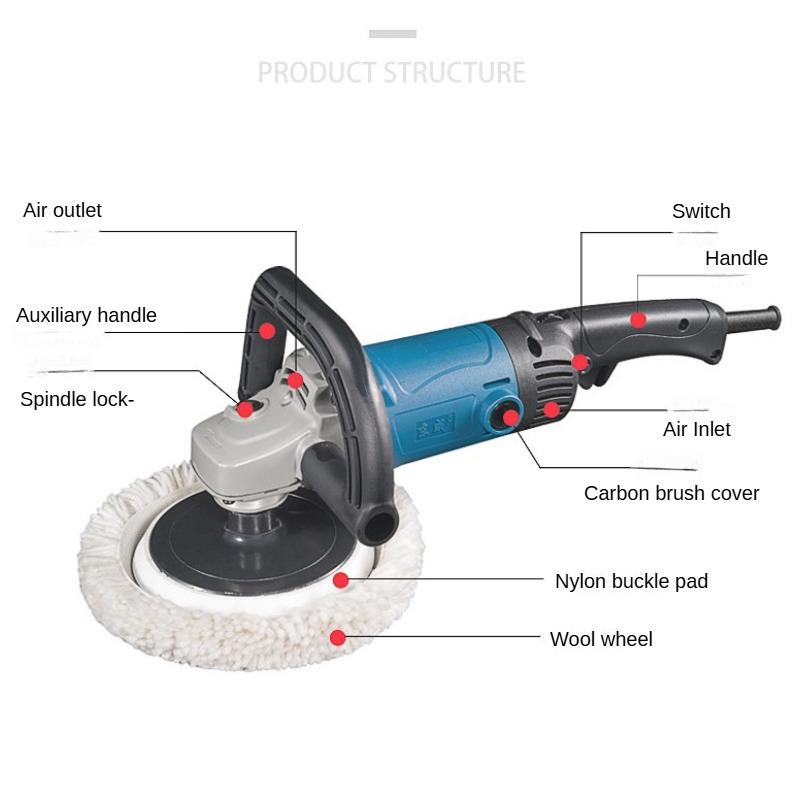 Dongcheng Polishing Machine S1P-FF04-180 Speed Regulation Polishing Car Waxing Machine Polishing and Polishing Dongcheng Power Tools