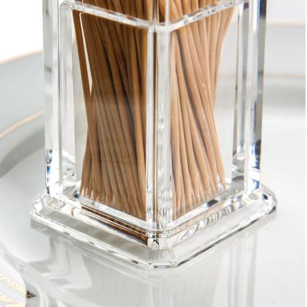 Dust-proof Toothpick Bottle Thickened Cotton Swab Holder Creative Storage Box  Home
