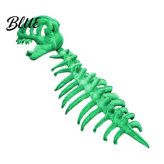 Realistisches Dinosaurierkostüm Skelett Plüschtier mit flexibler Wirbelsäulenfixierung und Soundeffekten Leichtes Stirnband für Halloween