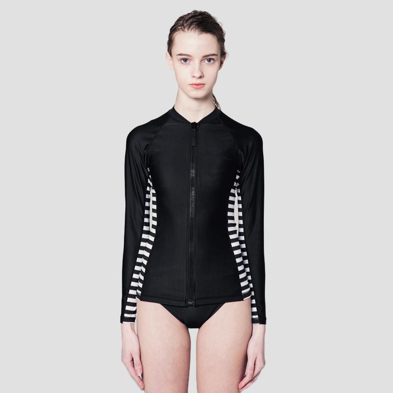 ARGO New Wave Women'S Zip-Up Rash Guard Top