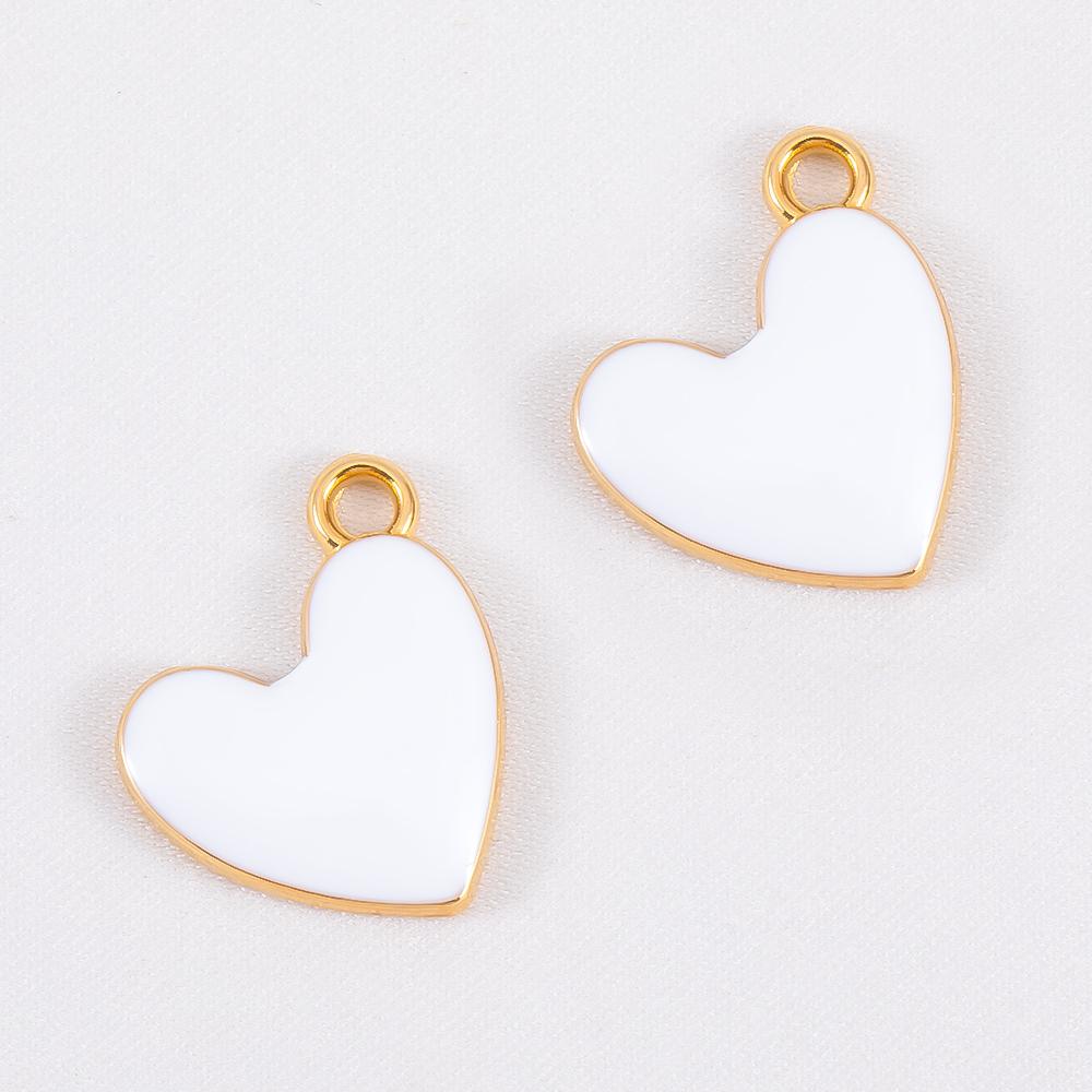 10pcs Trend White Enamel Ocean Coral Conch Fish Bones Fishtail Heart Charms Alloy Pendants DIY Necklace Keychain Jewelry Making