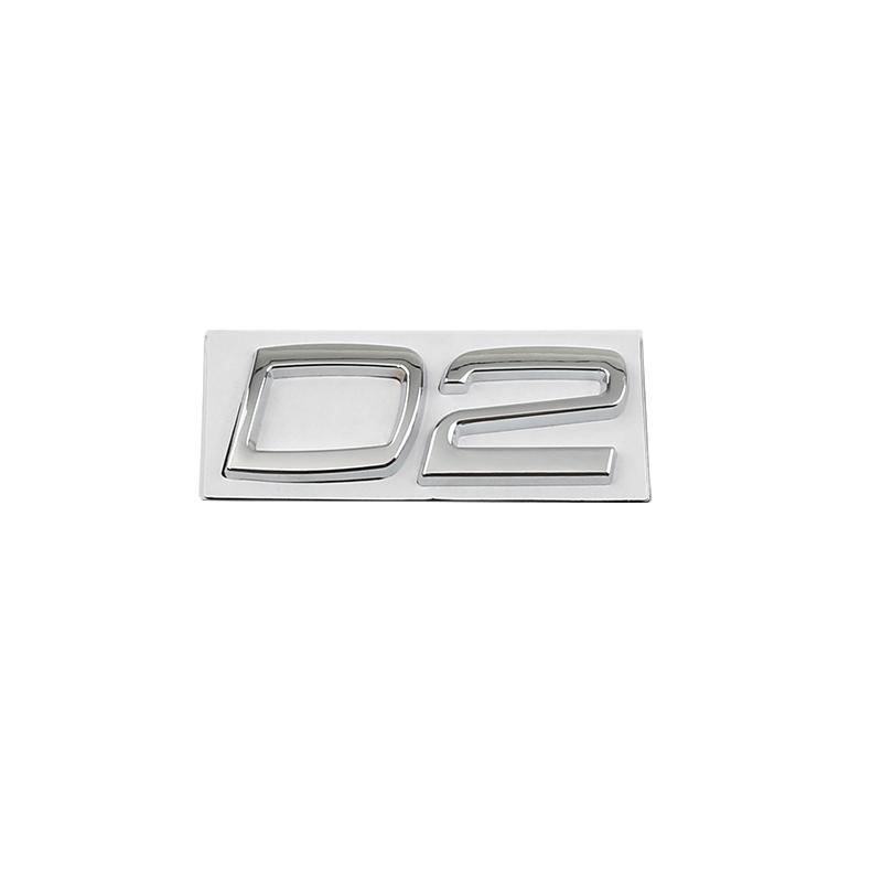1Pc Car Metal D2 D3 D4 D5 D6 D7 Words Logo Badge Emblem Decals Sticker For Volvo S40 S60 S80 S90 XC40 XC60 XC90 V40 V60 V70 V90 C30