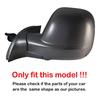For Citroen Berlingo III Combo E Peugeot Partner II Rifter 2012-2018 Car Side Rearview Mirror Cover Wing Mirror Caps Black