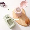 Green 330ML Glasses With Straw Household Kitchen Transparent Water Bottle Office Coffee Cups With Lid And Straw