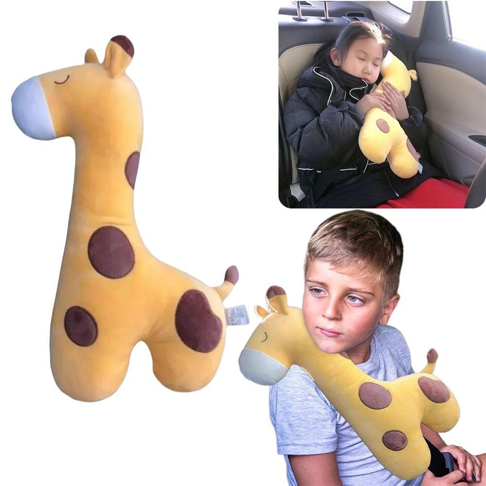Roztomilá lama, žirafa, jednorožec, dinosaurus Cestovní polštář do auta, Polštářek na bezpečnostní pás do auta, Ramenní chrániče do vozidla, Ergonomický design, Pro dospělé a děti