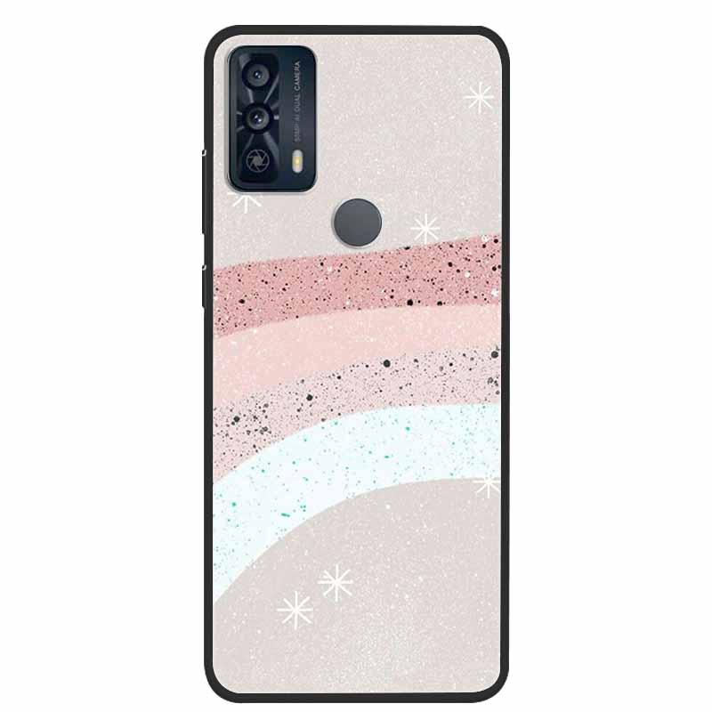 For TCL 20Y 20E Case Luxury Soft Silicone TPU Back Cover For TCL 20Y 20B Phone Cases TCL20Y 20 Y TCL20E Cute 6125F Funda Cartoon