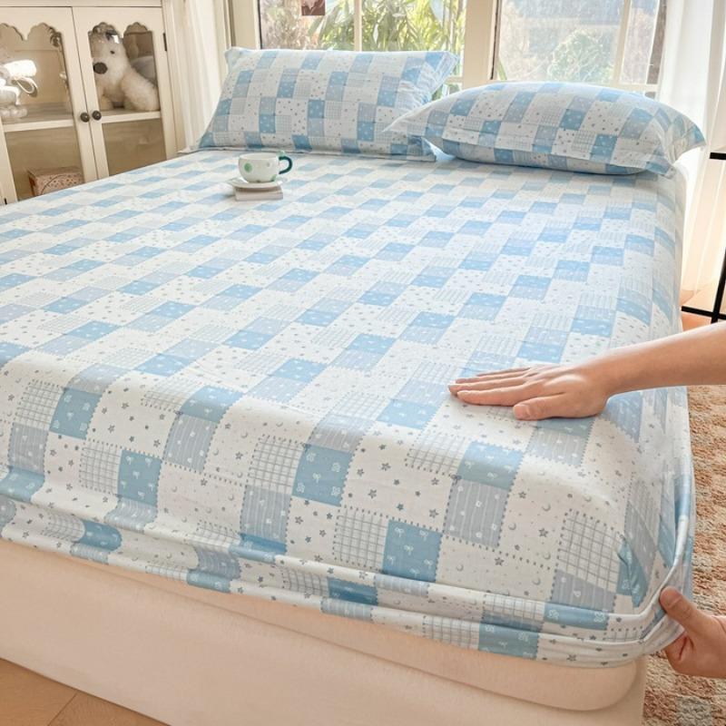 Cotton mattress single piece pure cotton bedspread Simmons all-inclusive mattress protective cover anti-dirty