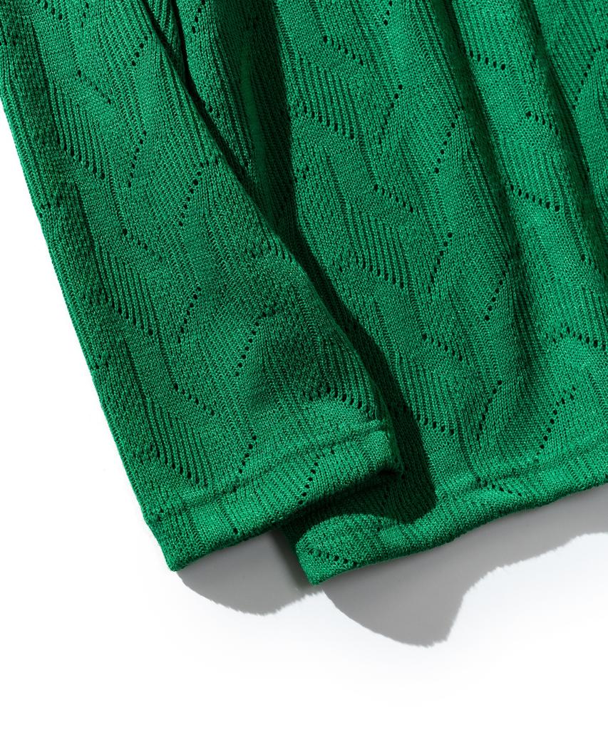 VASTIC Comb Pattern Knit_Green