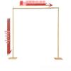 Gold Iron Wedding Arch with Telescopic Rods - Decorative Frame for Event Backgrounds