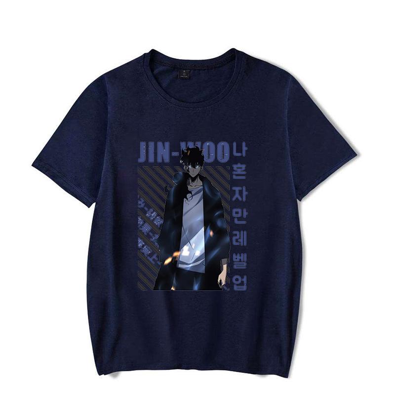New Solo Leveling Sung Jin Woo Printing T Shirt Men Women T-Shirt Harajuku T-shirt Unisex Fashion Summer Tops
