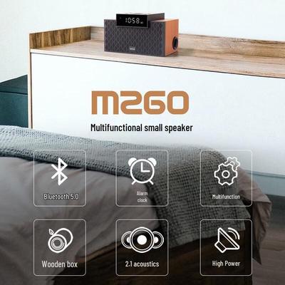 Edifier M260 Multifunctional Bluetooth Speaker with Alarm Clock CN Plug (adapter Included)