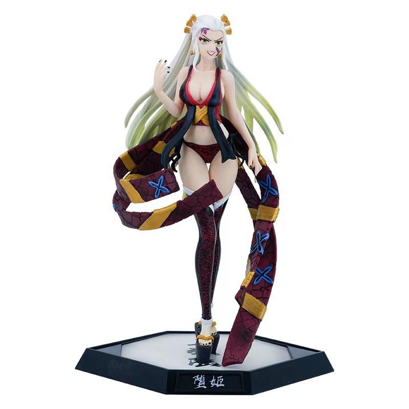 32CM Anime Demon Slayer Kimetsu No Yaiba Figure Kokushibo PVC Action Figures GK Statue Model Doll Toys Gifts