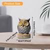 Eulenfigur Tierfigur Dekoration Ornament Schreibtischdekoration Klein für TV-Schrank Bücherregal