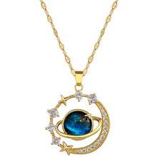 Four Leaf Clover Pendant Necklace For Women Fashionable Zircon Crystal Adjustable Chain Delicate And Versatile Jewelry