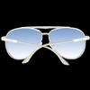 Lunettes De Soleil - Longines - LG0005-H - Métal - Blanc - Bleu - Protection 100% UVA/UVB