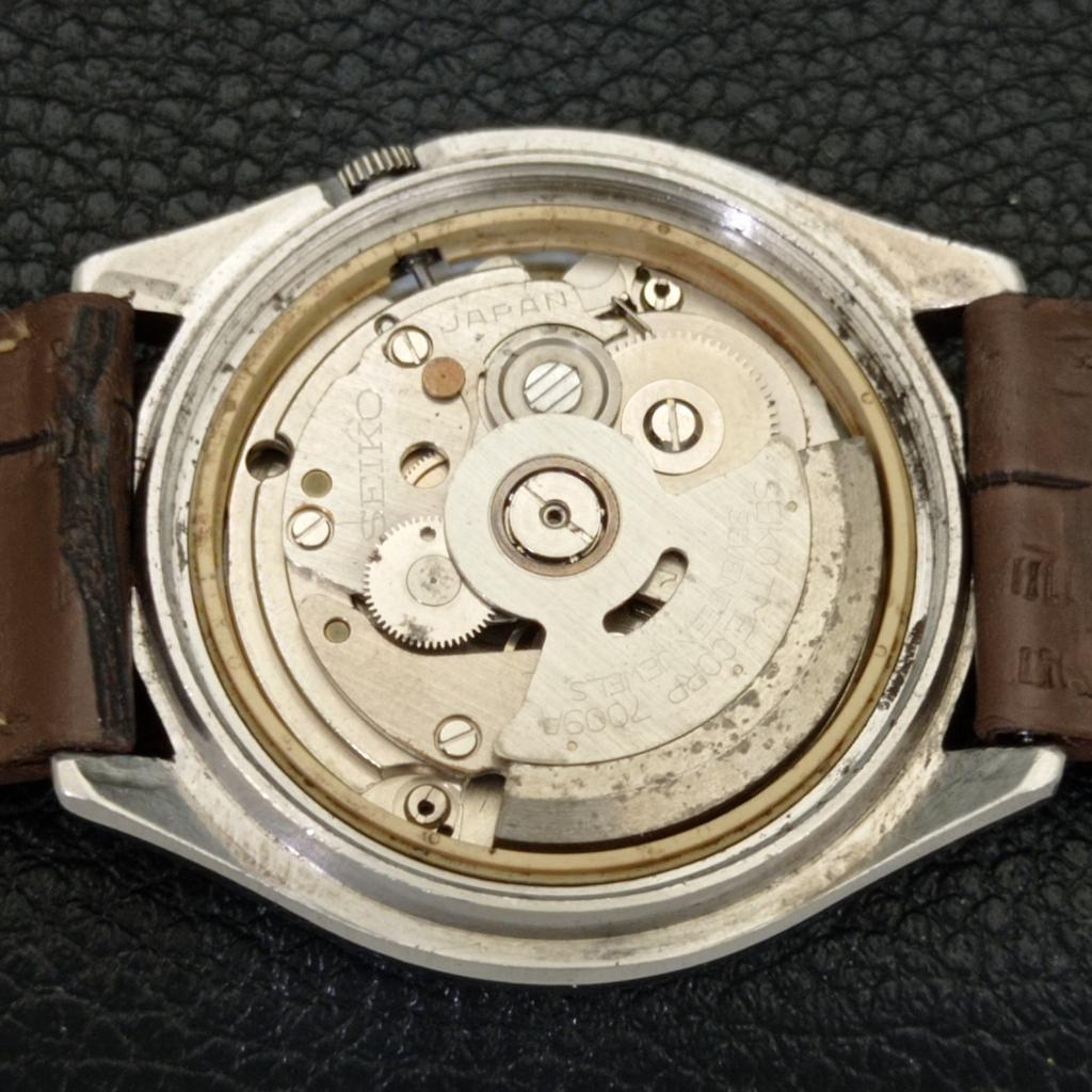 SEIKO 5 AUTOMATIC 7009A VINTAGE JAPAN MENS ARABIC BLUE DIAL WATCH a701667-5 R206c-a701667