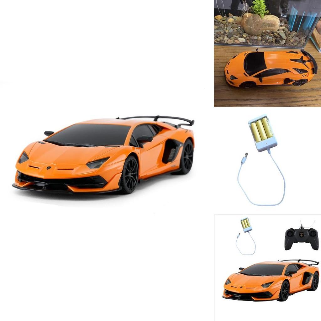 Lamborghini Remote Control Toy Car Rechargeable Kids' Gift Orange Color Play Vehicle