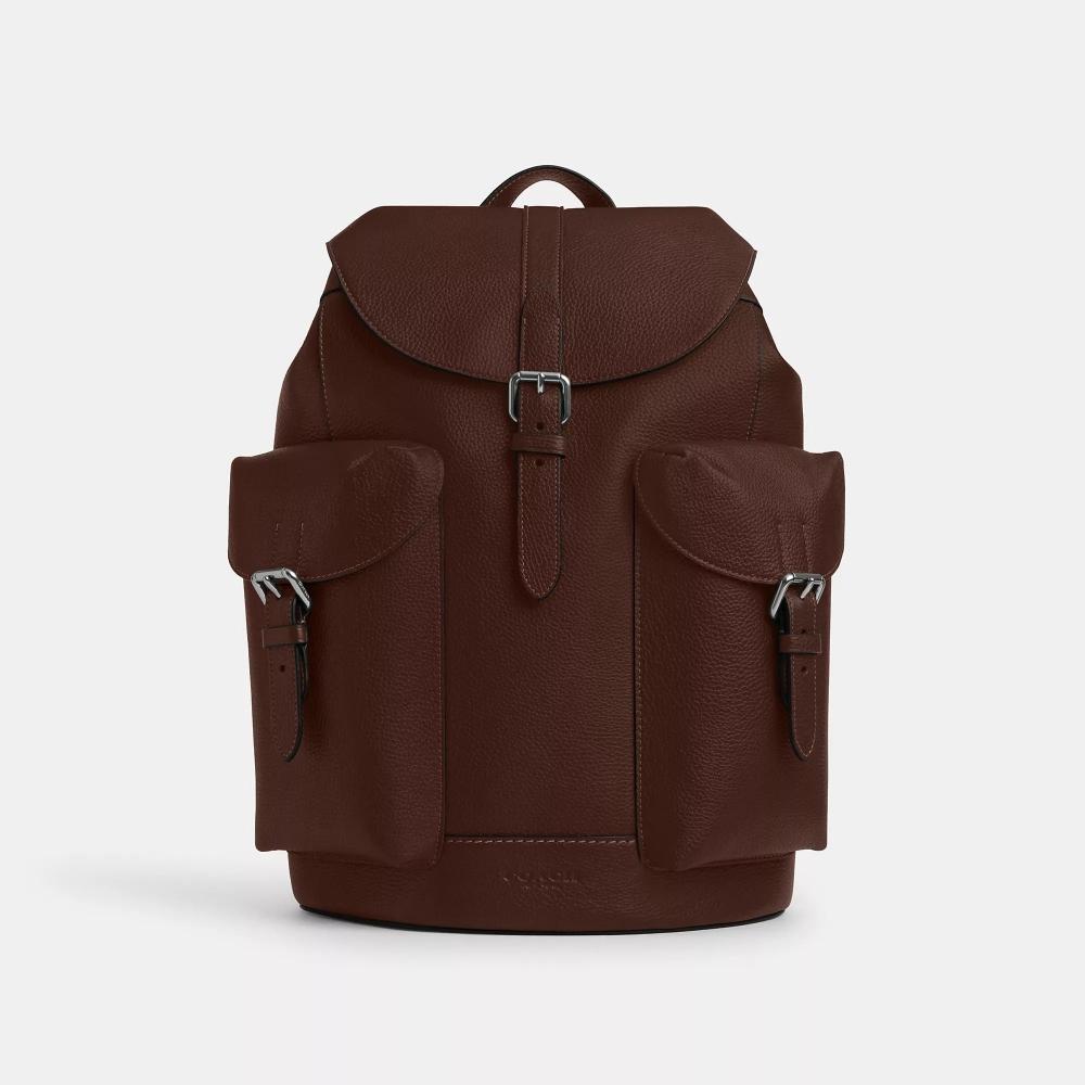 

Coach Warner Backpack Silver Maple One Size