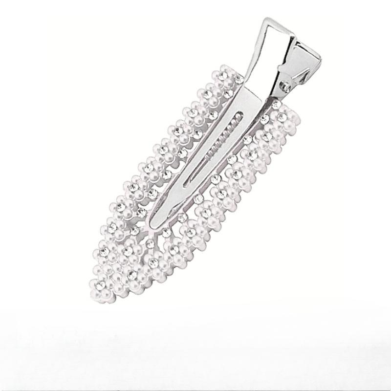 1PC New Korean Red Checkered Bow Pattern Hair Clip Cute Sweet Traceless Hairpin Duckbill Clip  Girl Hair Accessoires