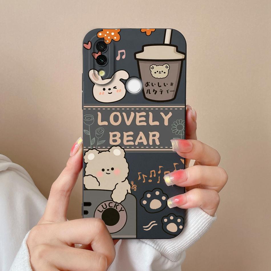Case Cover For Redmi 7 Cartoon Soft Smooth Liquid Silicone Full Protection Anti Choc Phone Cover For Xiaomi Redmi7 Bumper Fundas
