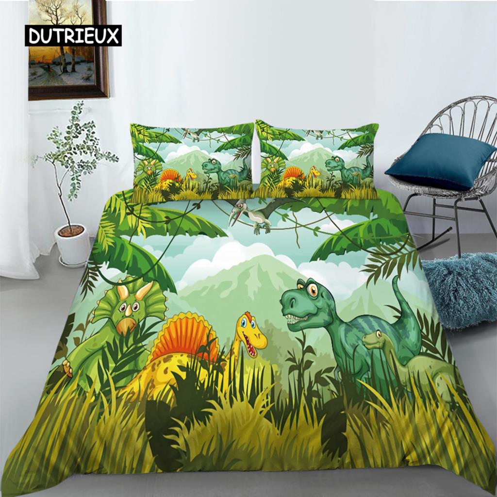 Chicken Animals King Queen Duvet Cover Lovely Cartoon Farm Chick Bedding Set Kids Girls Wildlife 2/3pcs Polyester Quilt Cover