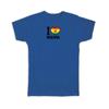 Gift T-Shirt : I Love Bolivia Flag Heart Country Crest Bolivian Expat