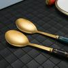 Stainless Steel Spoon Imitation Ceramic Handle Net Red Spoon Korean Spoon Beauty Creative Home Coffee Stirring Spoon