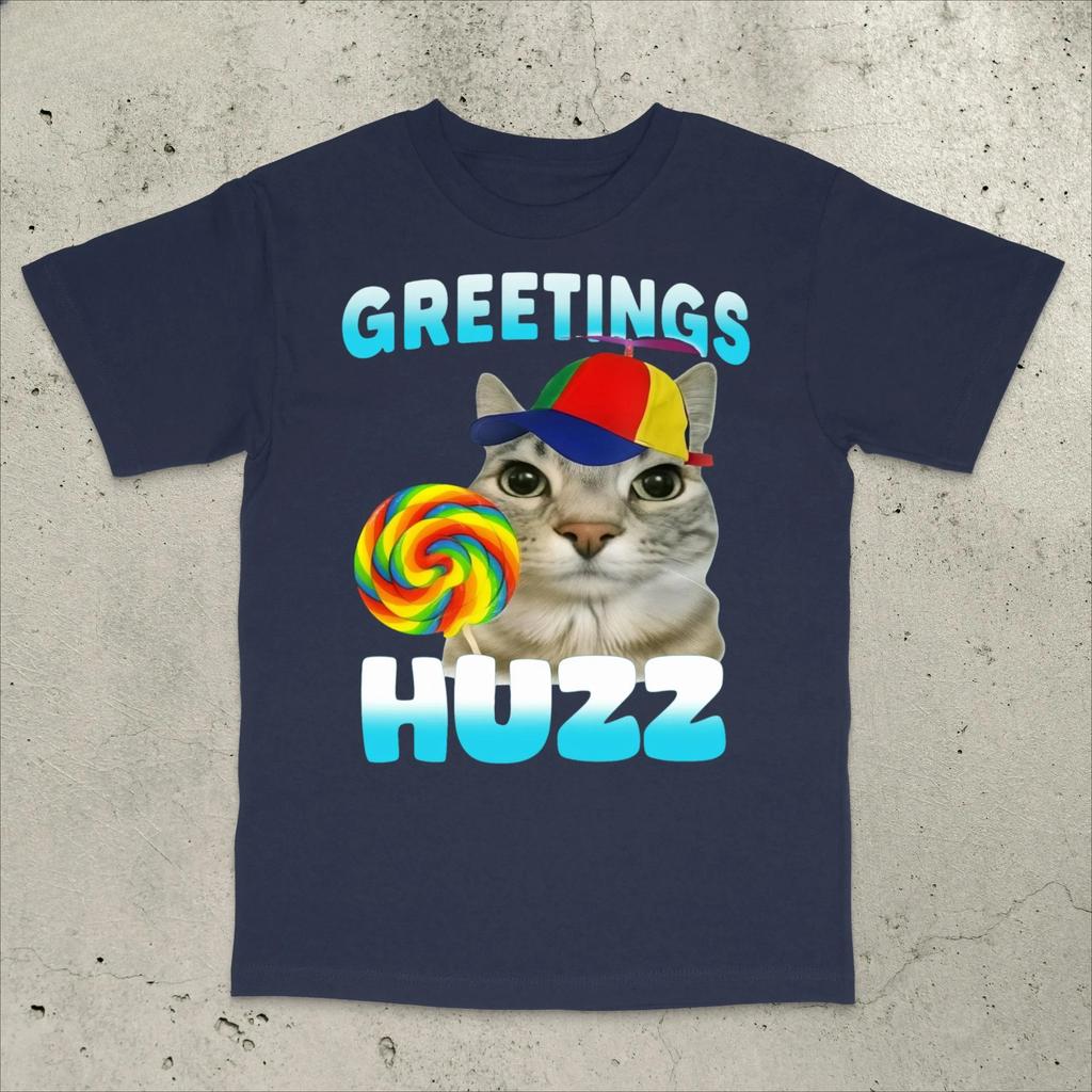 Pozdravy Huzz Tričko Vtipné Kočičí Tričko Kočičí Meme Tričko Hloupé Meme Tričko Stupidní Meme Tričko Prokleté Kočičí Tričko Meme Tričko generace Z Cringe