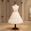 Petticoat with Hoops Elastic Waist Three Hoop Lightweight Crinoline Underskirt for Girls,
