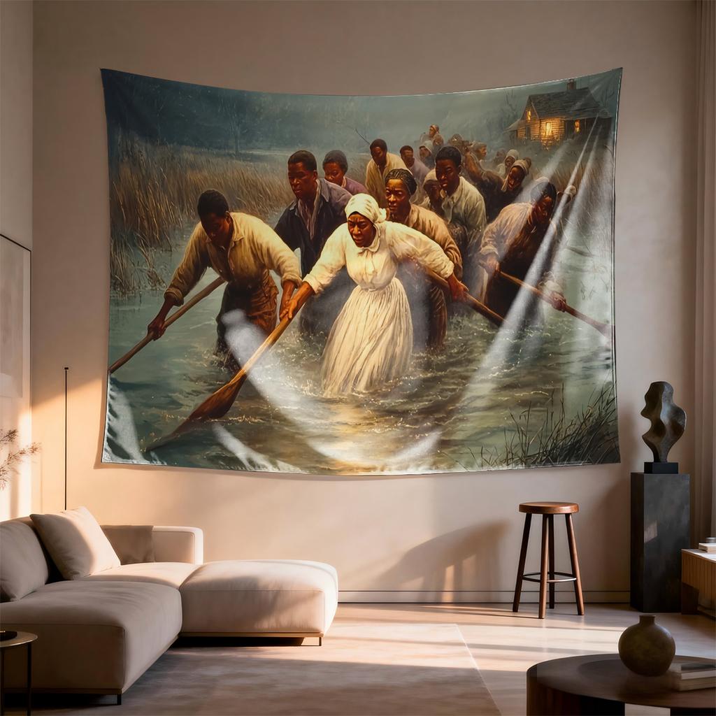 Harriet Tubman leading Digital printing polyester wall tapestry suitable for use in living rooms bedrooms offices bars party