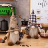 Bean Adorable Coffee Gnome Figurine Cozy Home Accent With Rustic Design Cloth